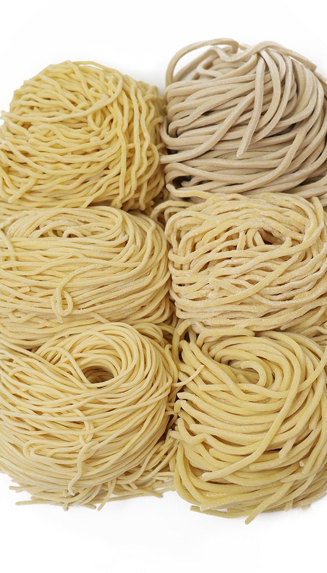 Chinese-style noodles at a noodle factory