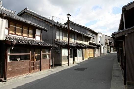 The merchant townscape preserved in the Hamasaki district