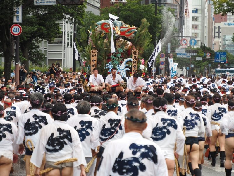 Yamakasa float carriers