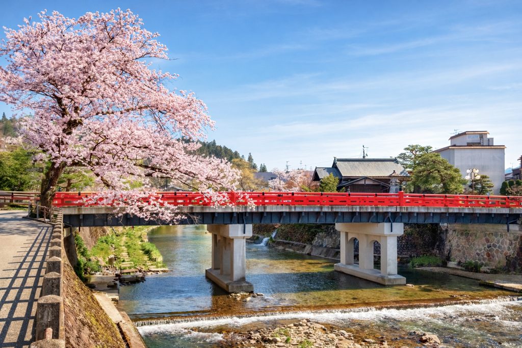 Nakabashi Bridge over the Miya River