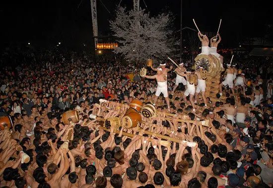 The Okoshi-daiko of the Furukawa Festival