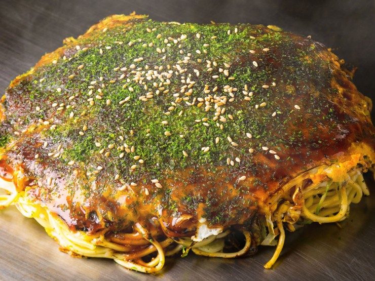 Hiroshima-style okonomiyaki