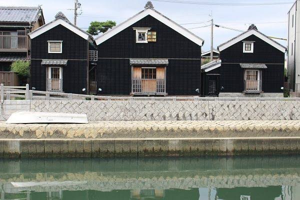 Storehouses along the Seta River in Kawasaki