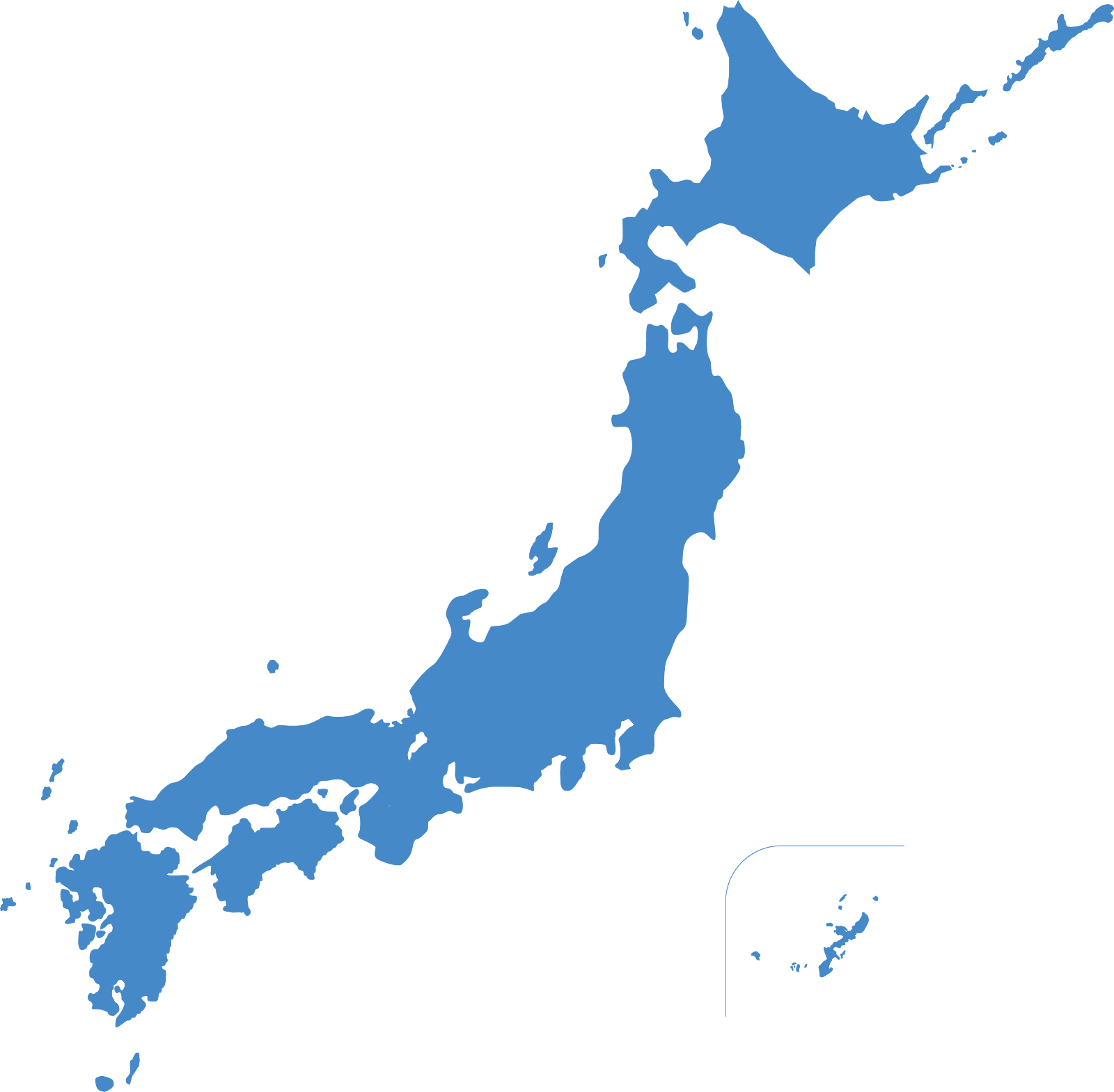 萩・神石高原・豊岡・出雲・日光・鹿児島・富士山の位置を示した日本地図