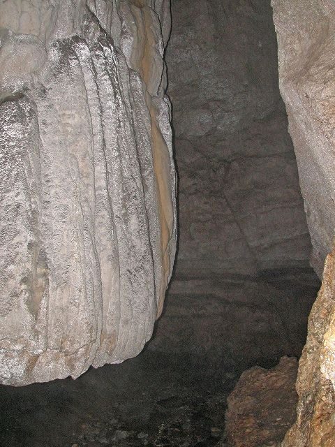 Interior of the Bishamon natural cave