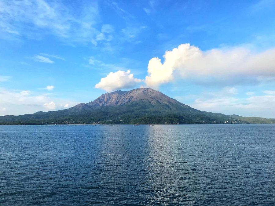 Sakurajima across Kinko Bay