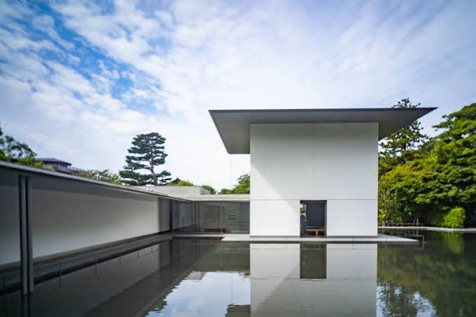 The Water Mirror Garden at the D.T. Suzuki Museum