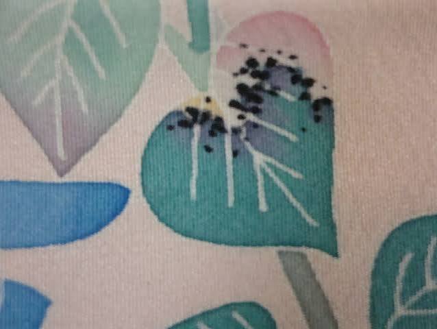 Close-up of a Kaga Yuzen kimono pattern
