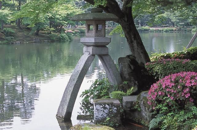 The Kotoji lantern in Kenrokuen