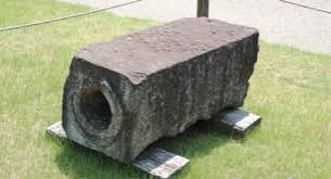 Stone pipes used for the Tatsumi Canal