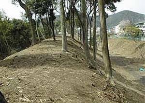 今も残る秀吉の御土居。京都をぐるりと囲んだ土の城壁