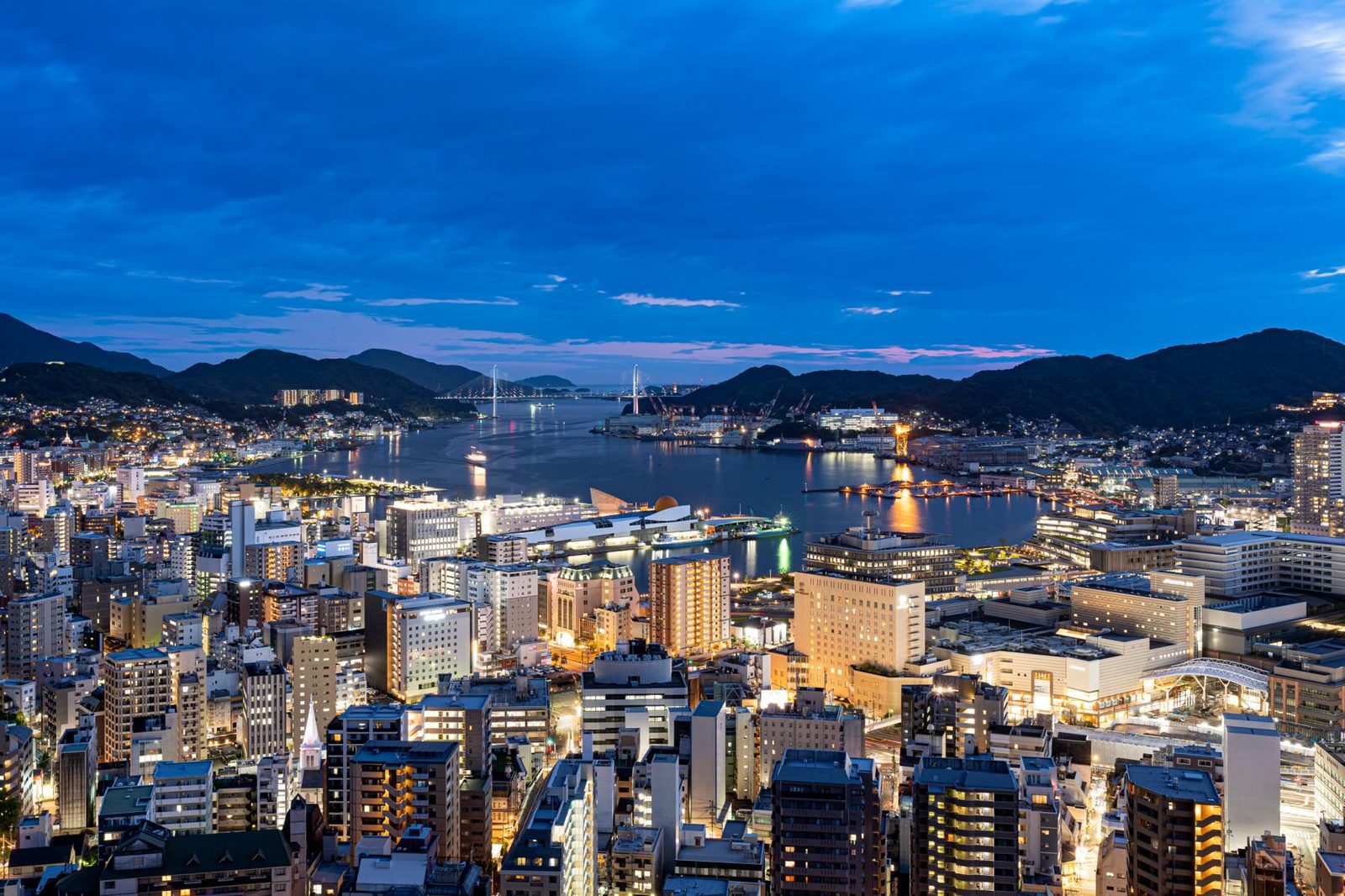 Nagasaki Port from Mt. Inasa