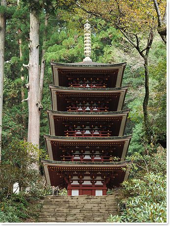 The five-storey pagoda of Muro-ji