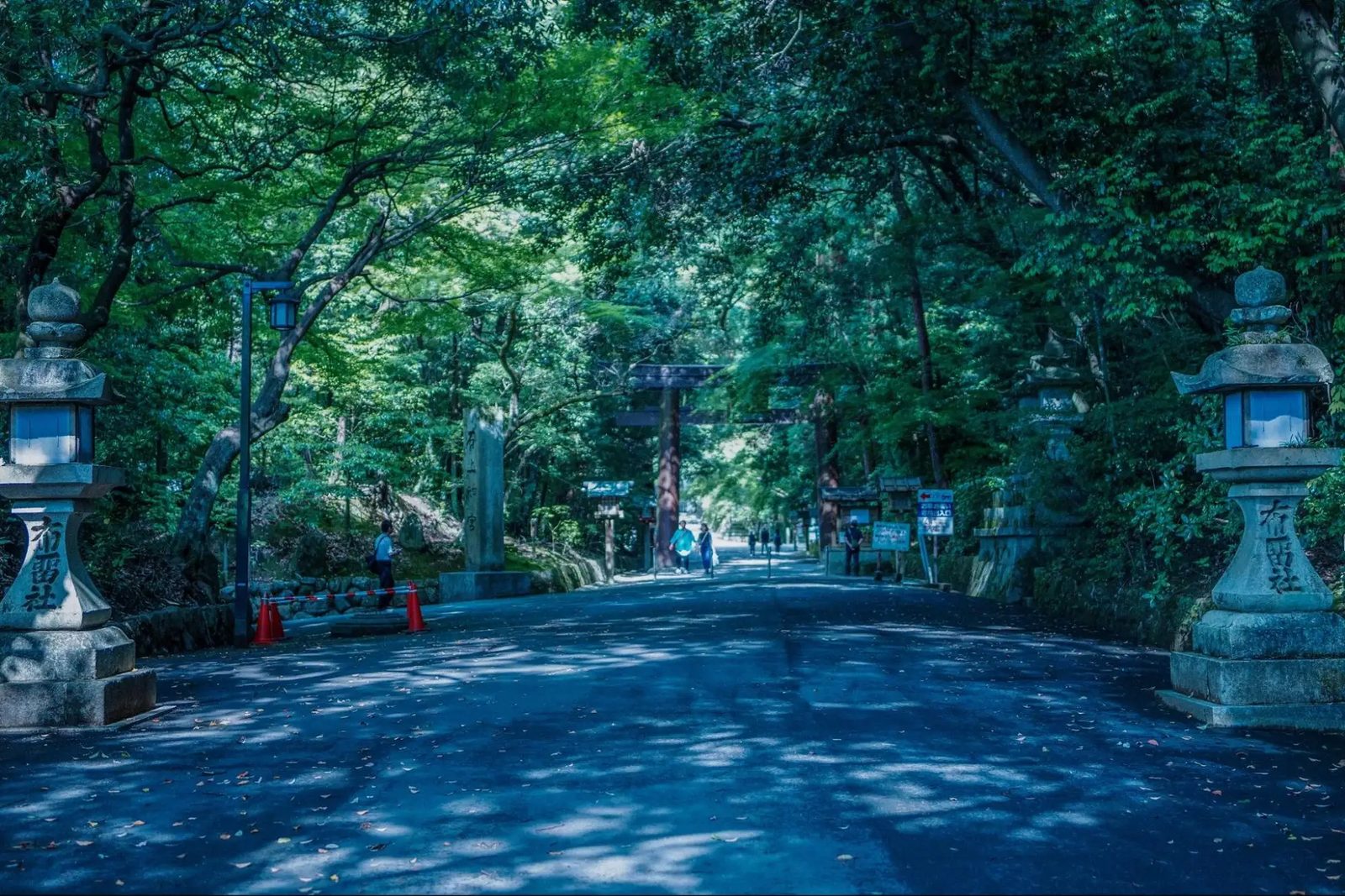 The approach to Isonokami Jingu, on the Yamanobe-no-Michi