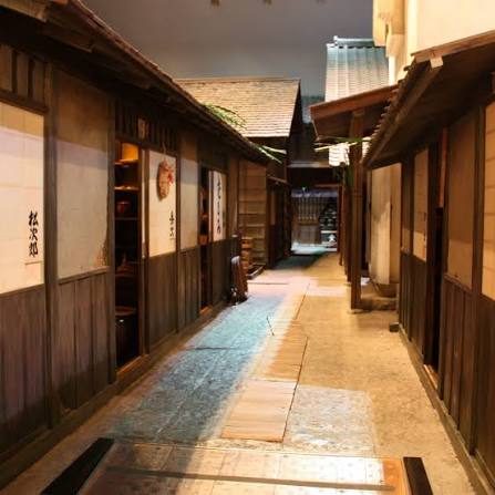 A reconstruction of an Edo streetscape