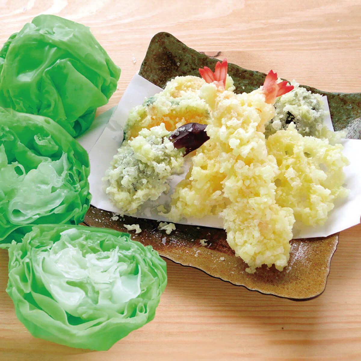 Food replicas on Kappabashi Dogu Street