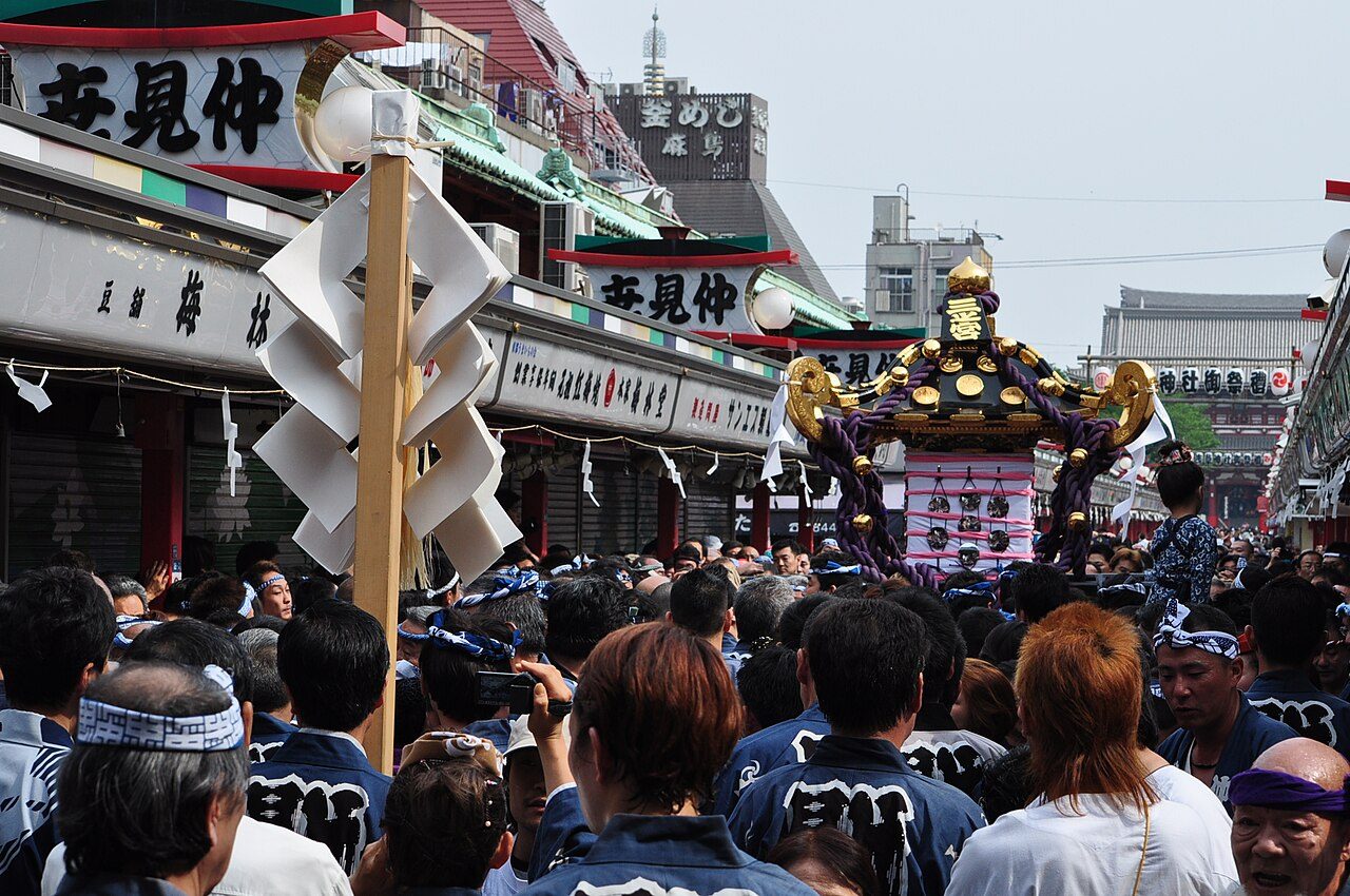 Mikoshi at the Sanja Matsuri